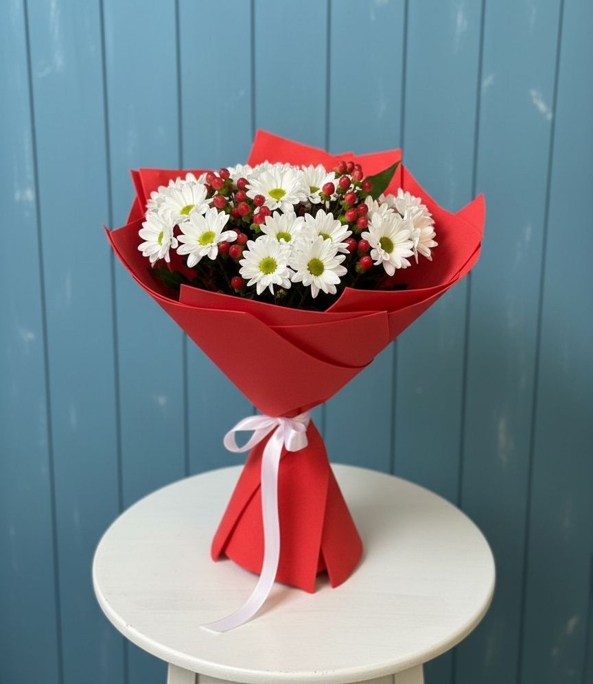 Букет цветов из: Хризантемы в Кобылках