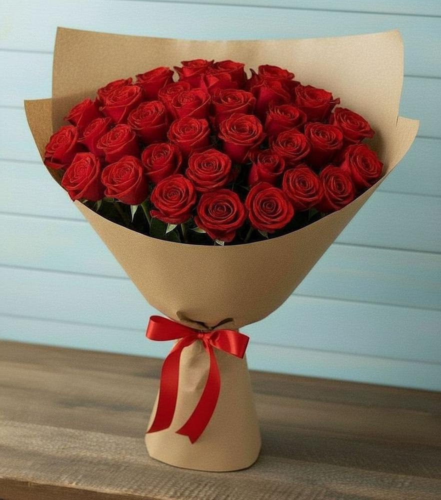 Букет Красные розы Милано в Кобылках