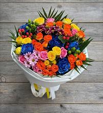 Букет цветов из:  Розы и Хризантемы в Кобылках