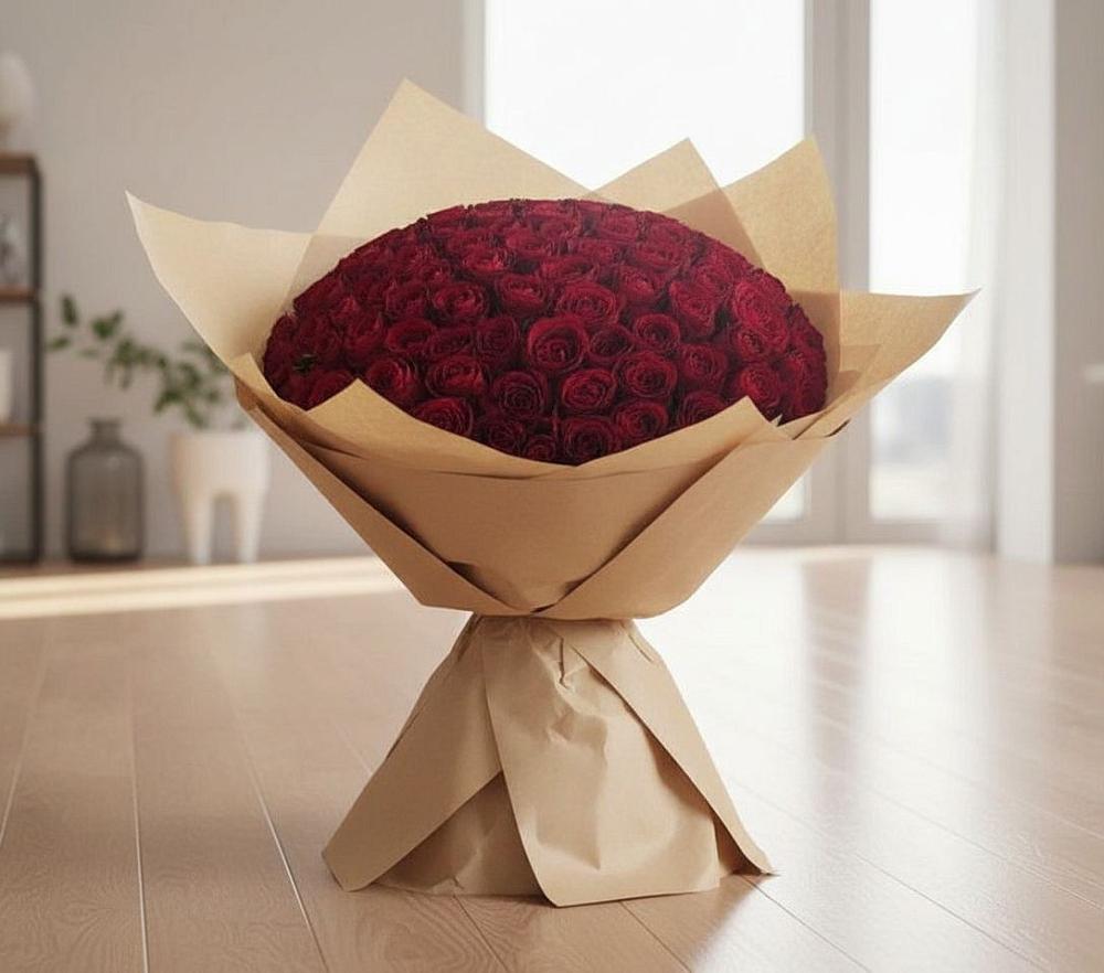 Букет 101 Красная роза в Кобылках