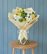 Букет цветов из:  Хризантемы и Розы #REPLACE_PRED# Кобылках