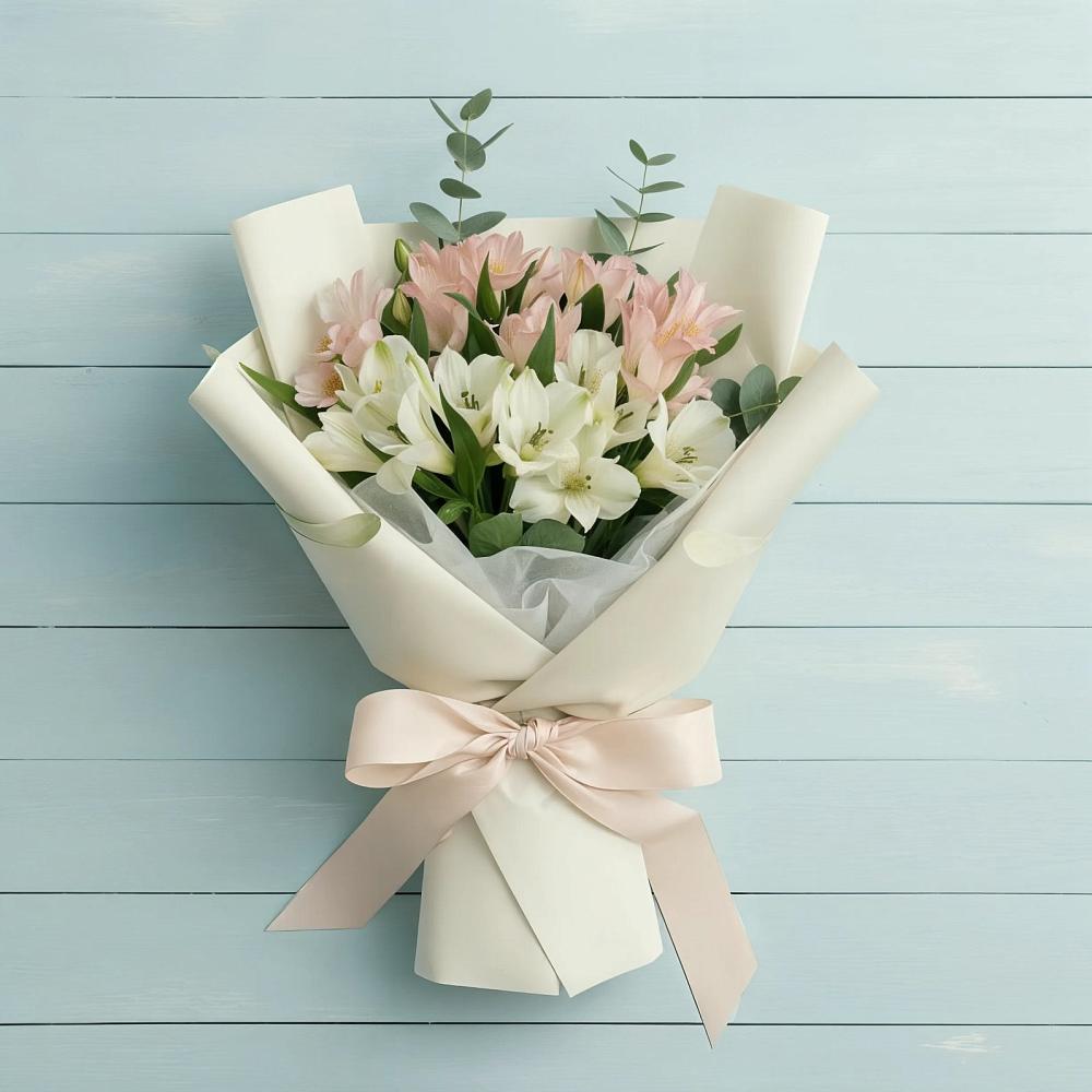 Букет цветов из: Альстромерии в Кобылках