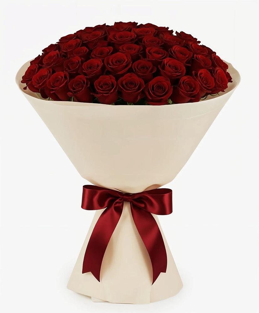 Букет 101 Бордовая роза Блэк Бакарра в Кобылках