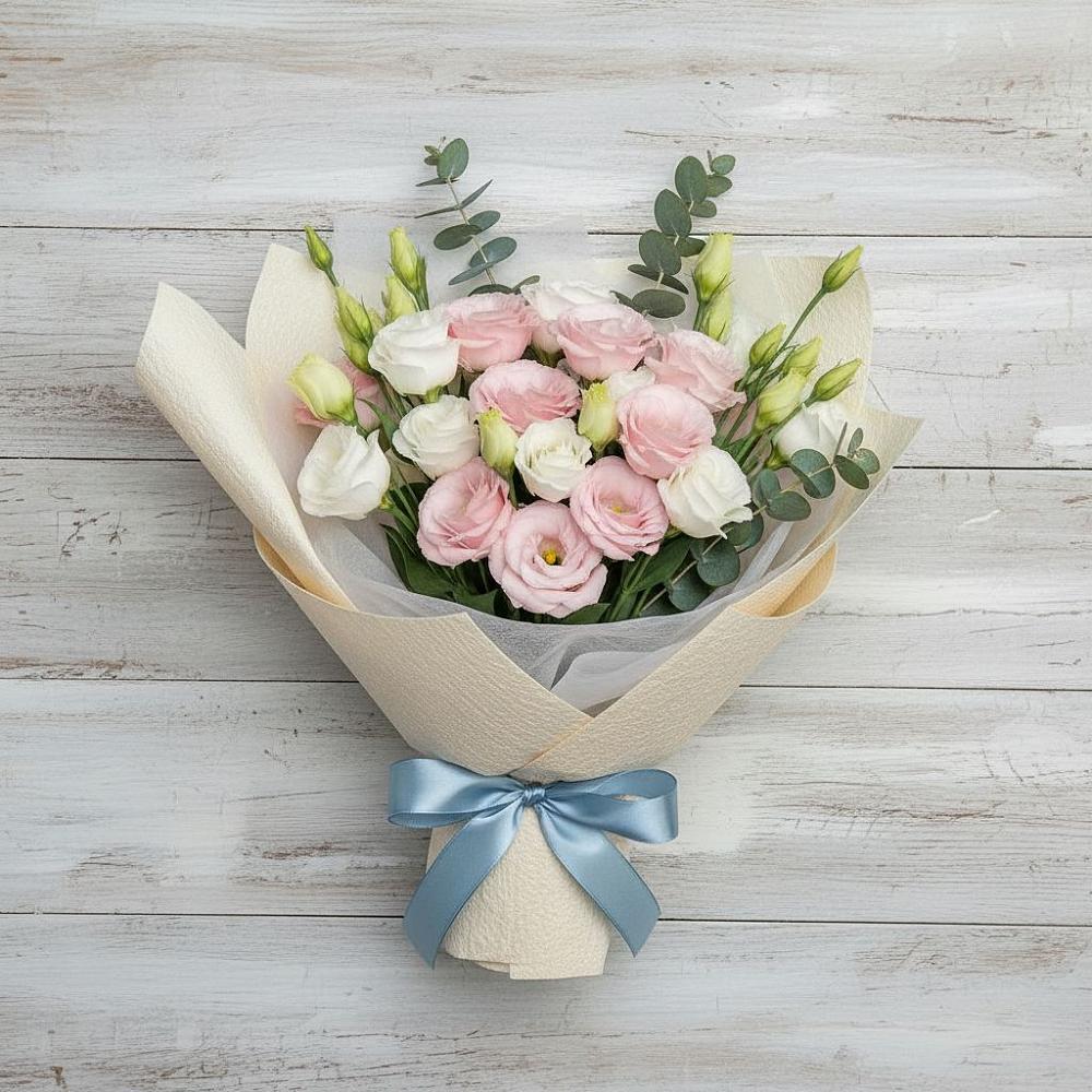 Букет цветов из: Лизиантусы в Кобылках